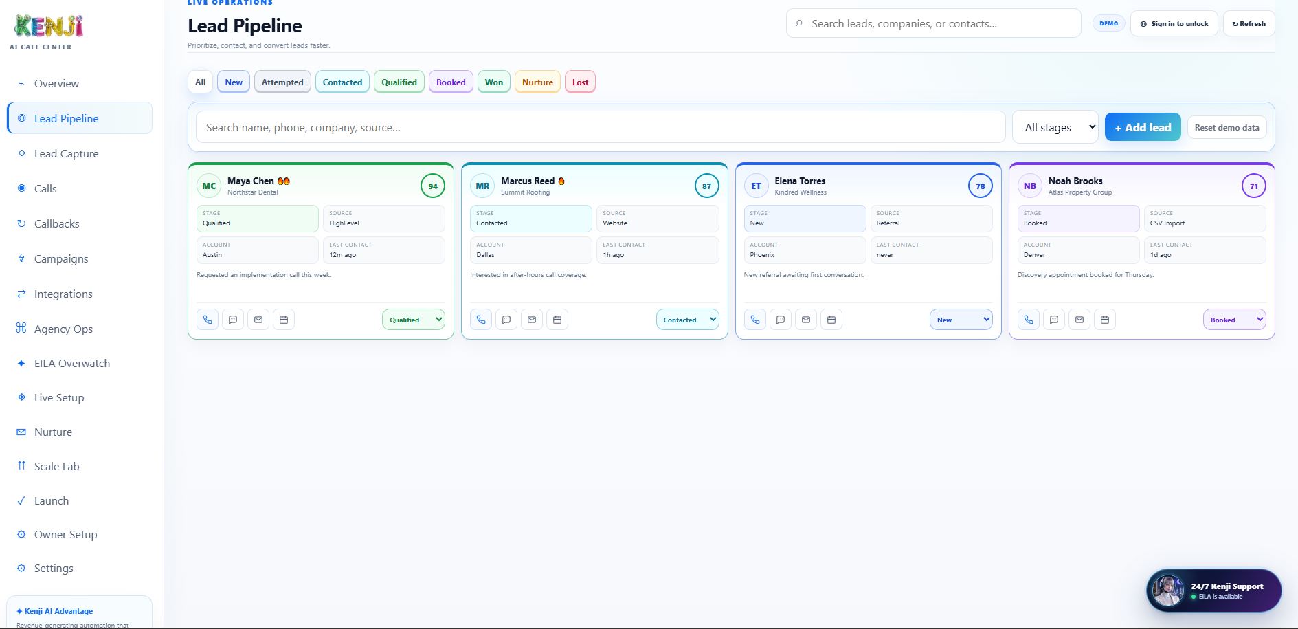 Kenji pipeline workspace
