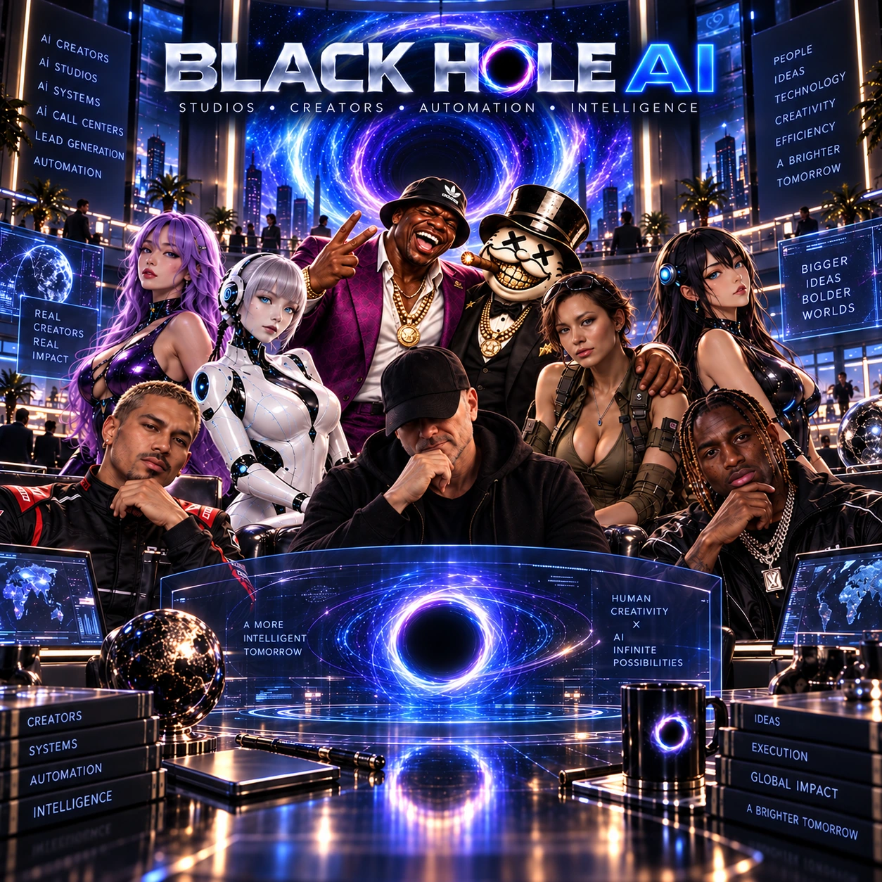 Black Hole AI creators, studios, automation and intelligence