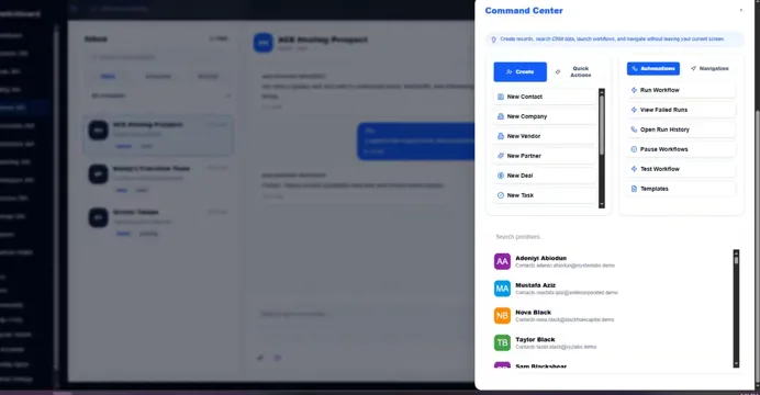 Switchboard CRM command center